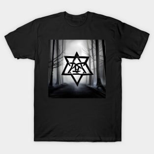 Hexagram - Creepy Grey Forest T-Shirt